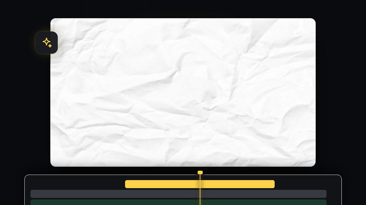 Animated white crumpled paper texture in the Premiere Pro Program Monitor