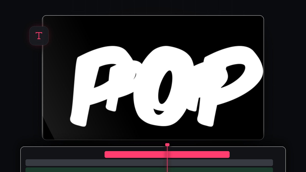 Bold white POP text with a larger fading copy expanding behind it, the MrBeast text effect made in Premiere Pro
