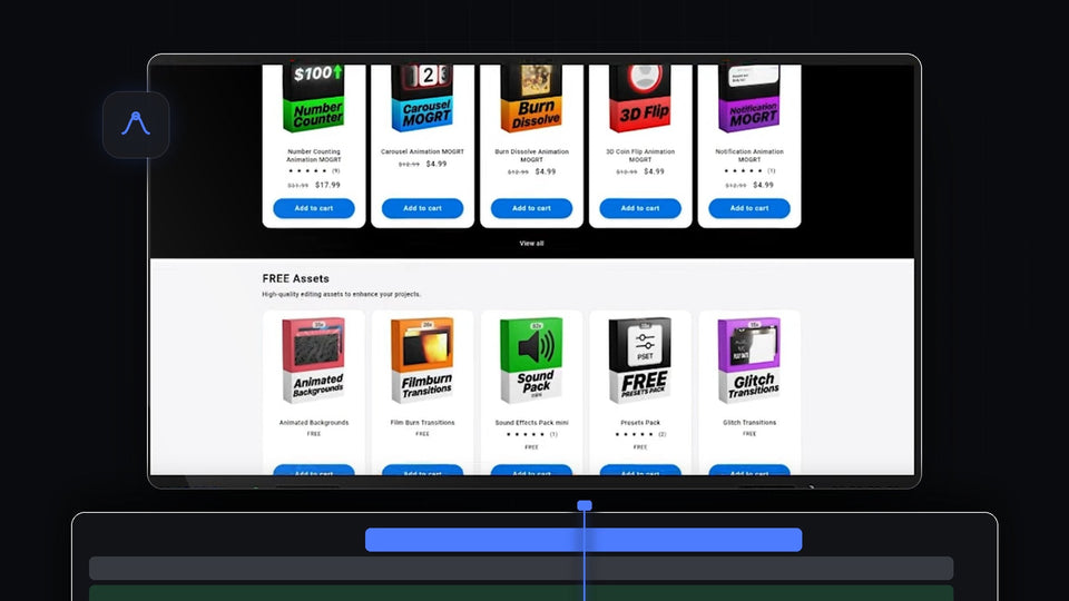 Website page shown in the Premiere Pro Program Monitor for a smooth scrolling animation