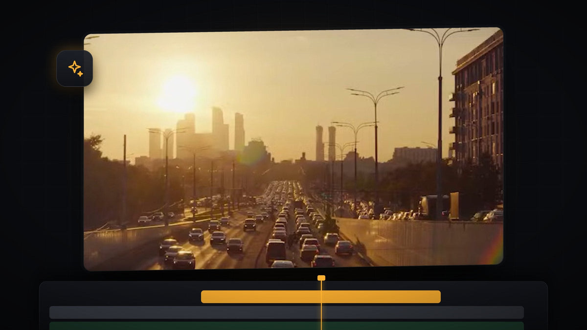 City highway at sunset with heavy traffic, footage used to make a timelapse in Premiere Pro