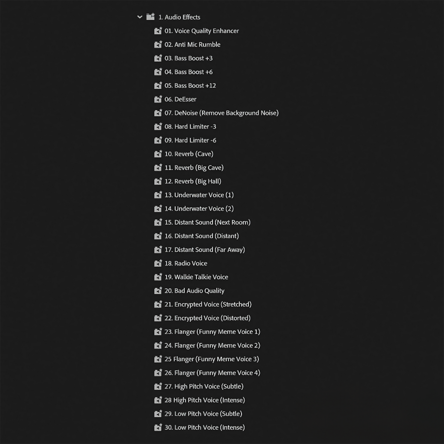 Ultimate Premiere Pro Presets Pack