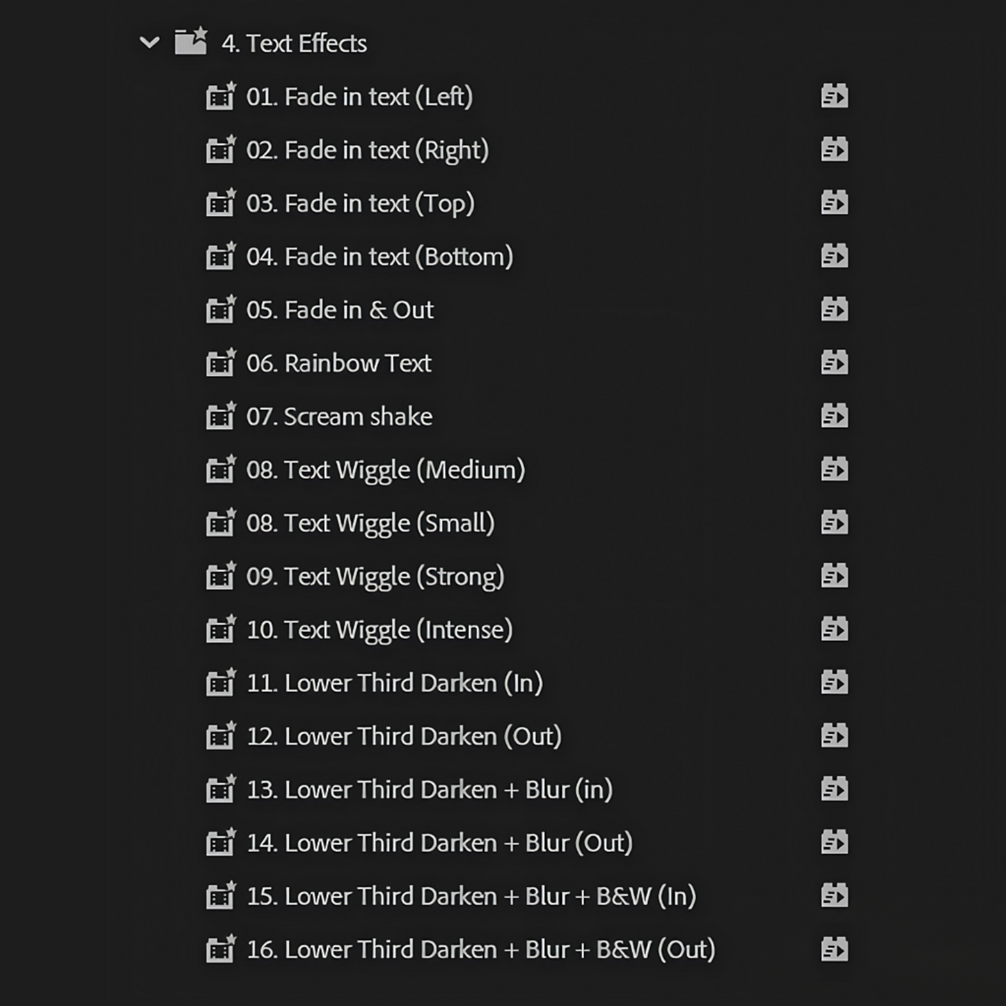 Ultimate Premiere Pro Presets Pack
