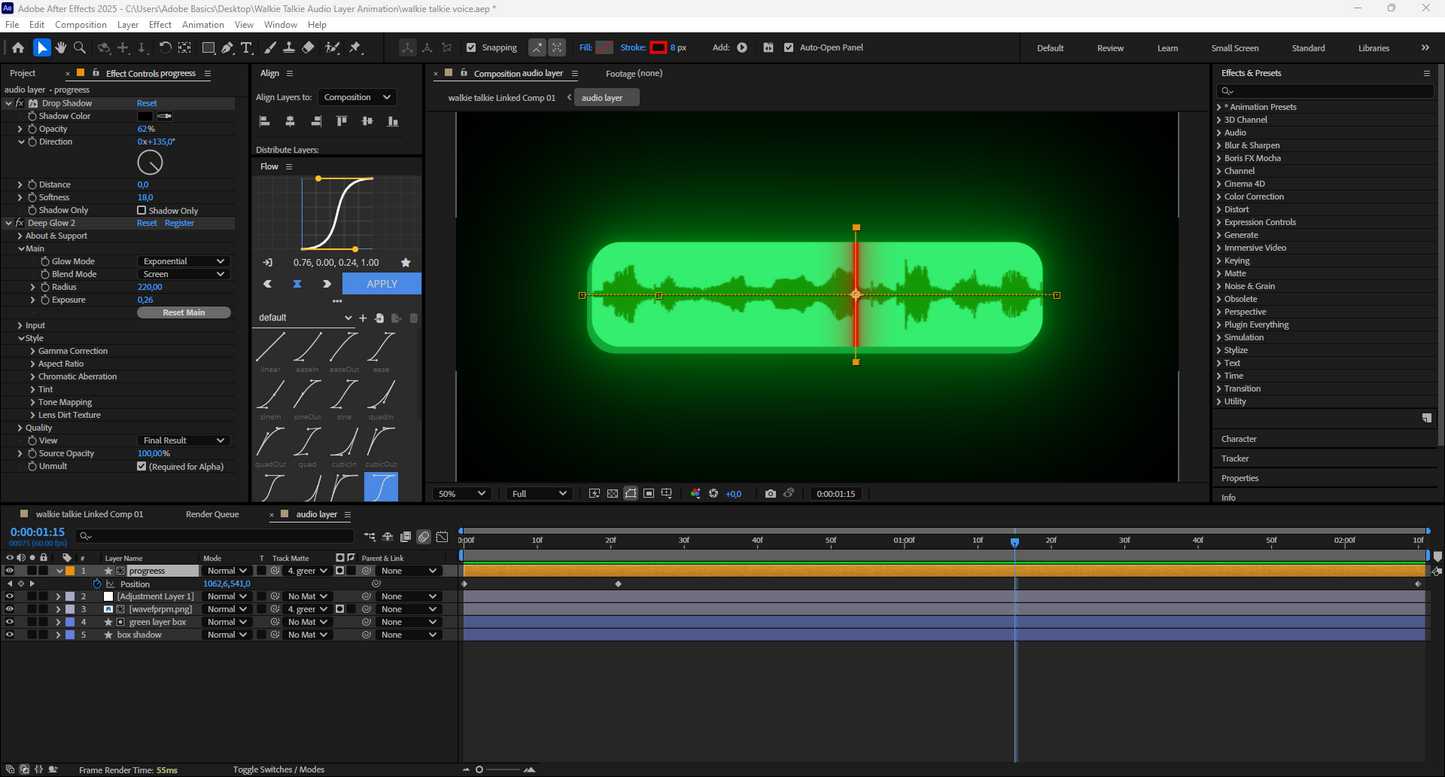 Dynamic Audio Layer Animation