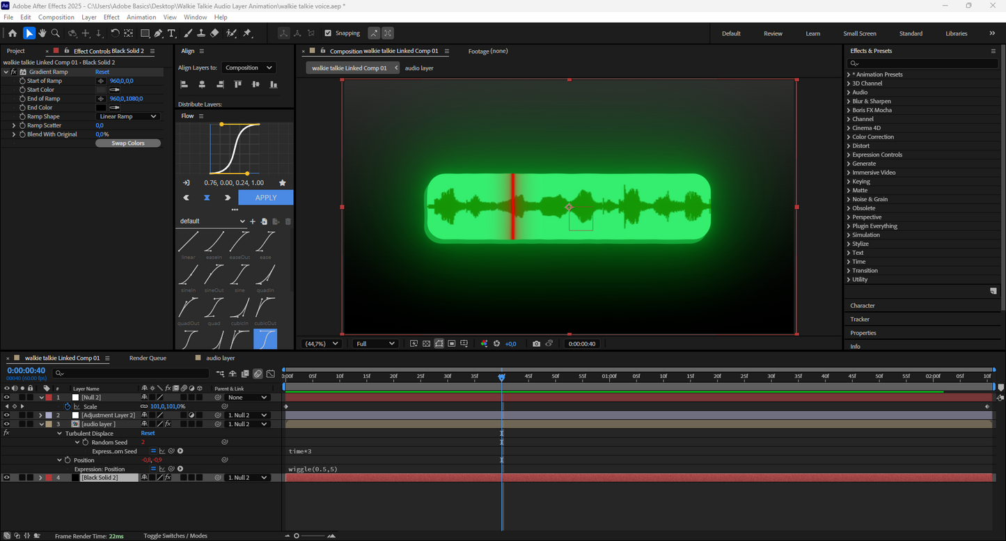 Dynamic Audio Layer Animation