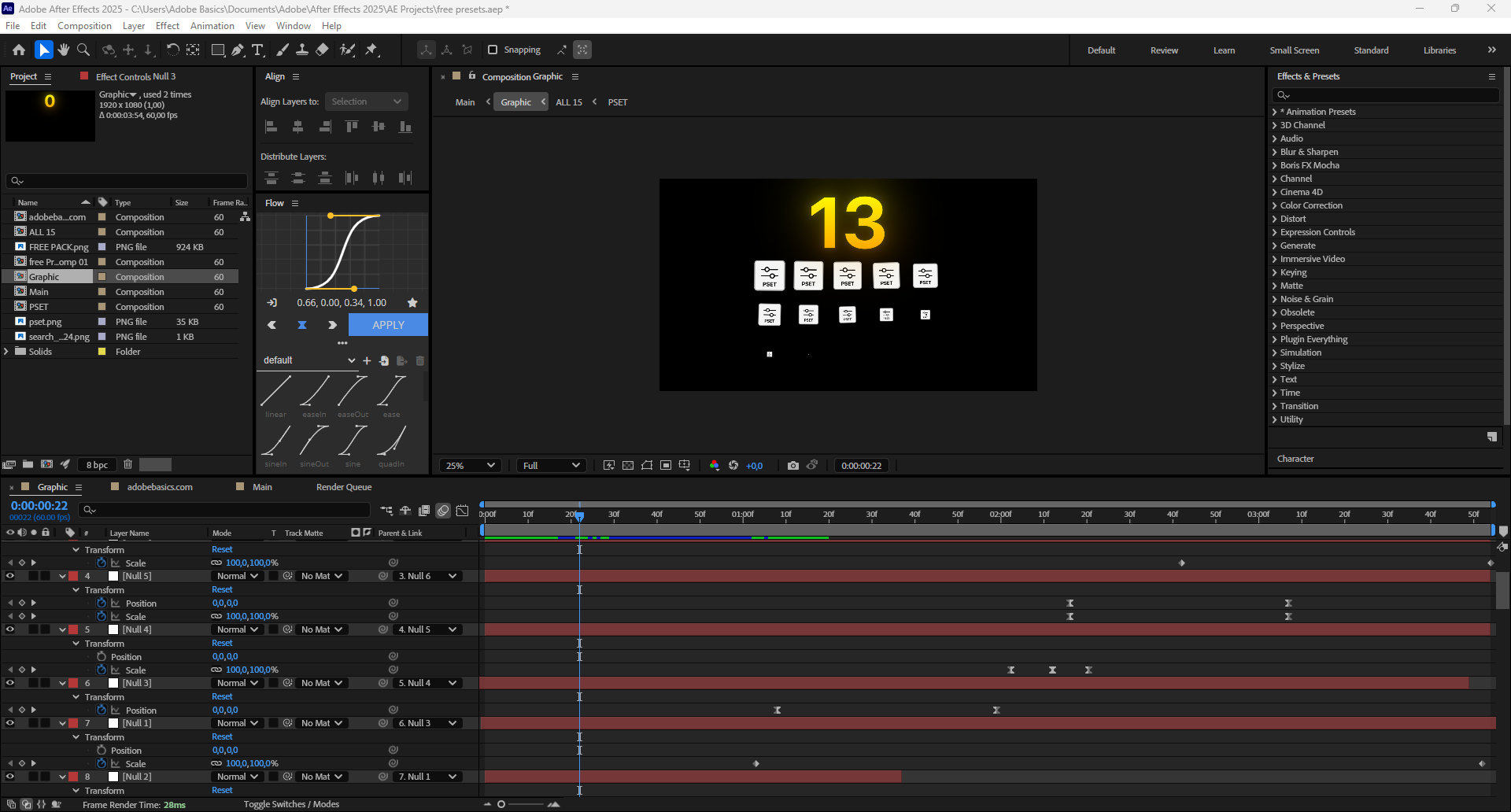 Animations prédéfinies gratuites