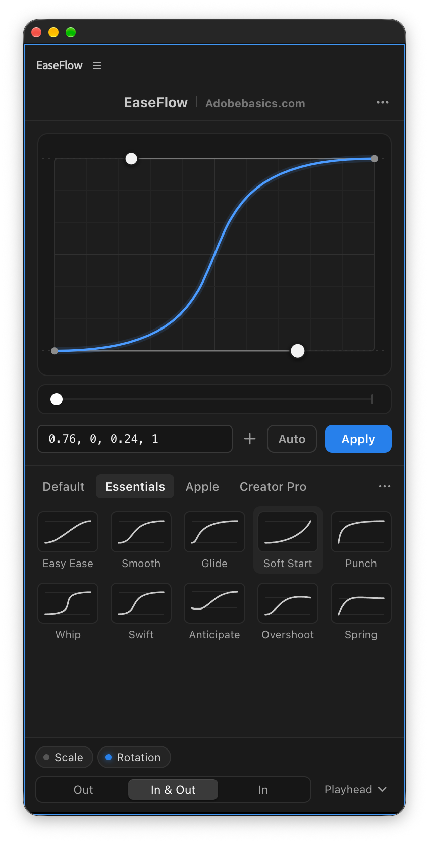 EaseFlow – Smooth Easing for Premiere Pro
