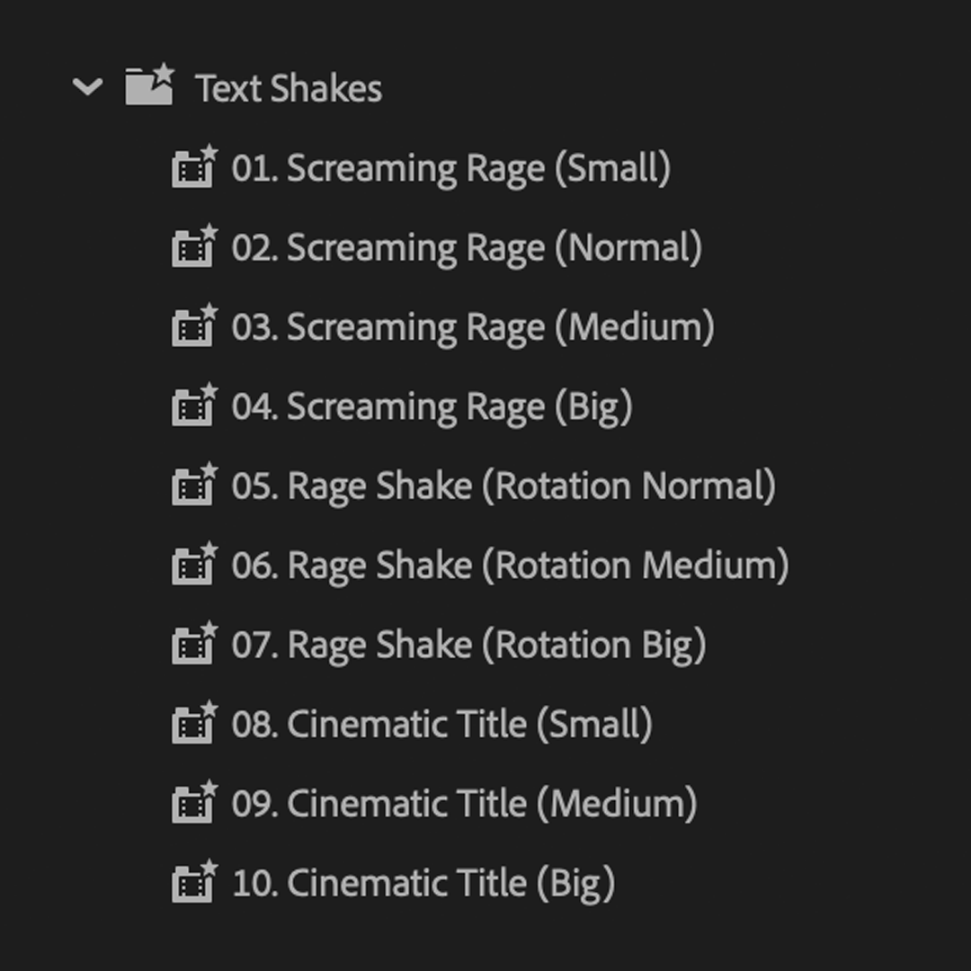Ultimate Text Preset Pack