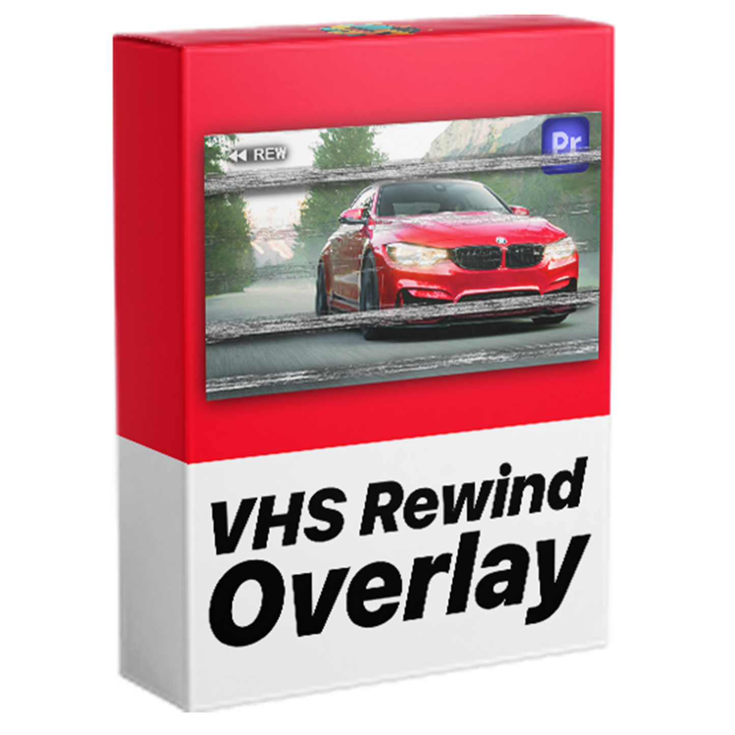 Superposición de rebobinado de VHS