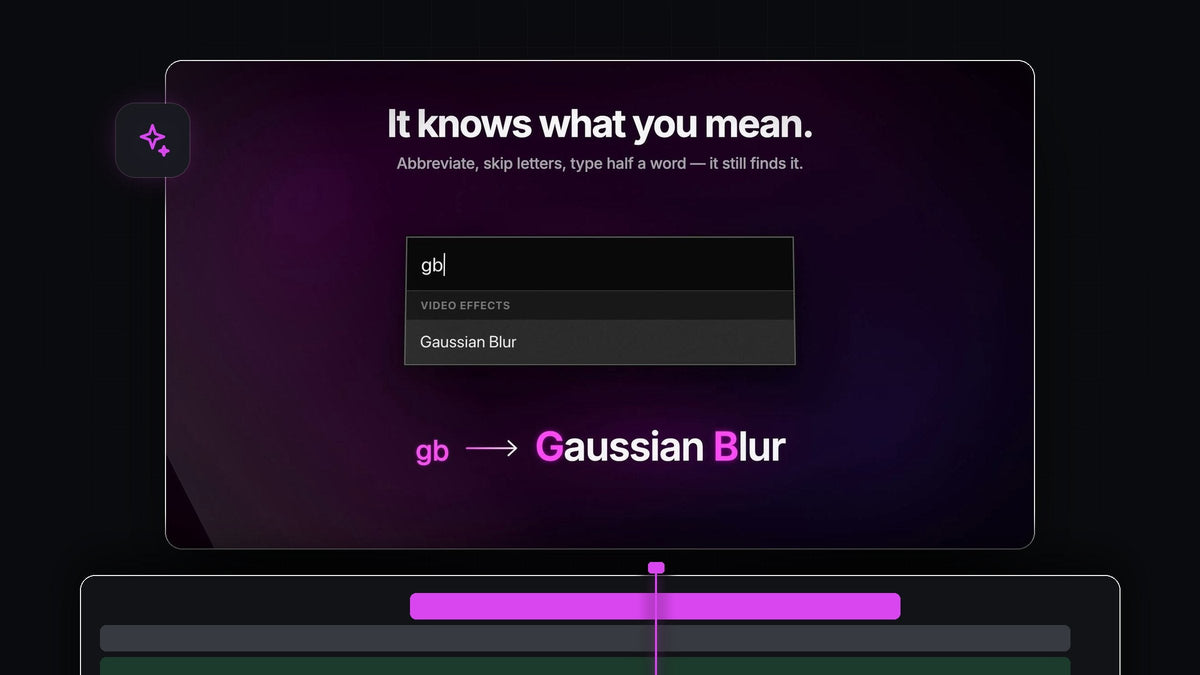 BetterFX search in Premiere Pro 2021 turning the letters gb into Gaussian Blur