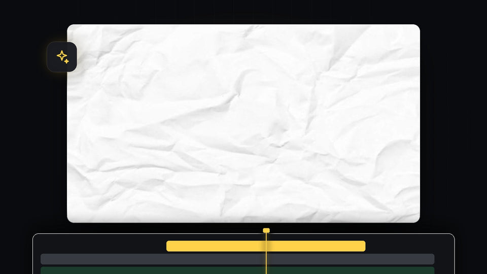 Animated white crumpled paper texture in the Premiere Pro Program Monitor