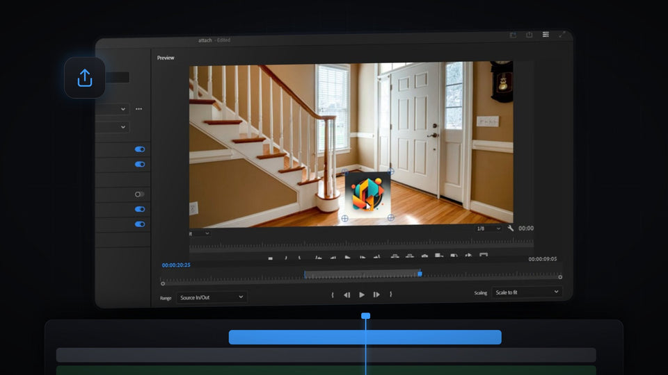 Premiere Pro Export screen with Source In/Out range selected for exporting part of a video