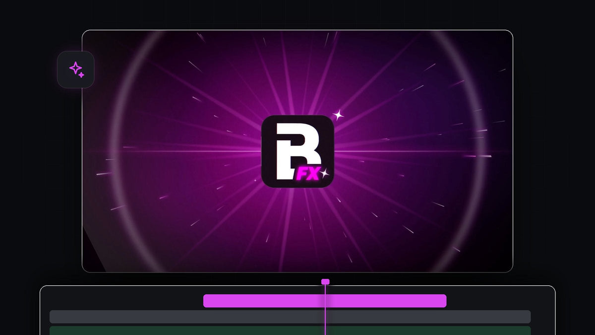 BetterFX app icon for Premiere Pro with a burst of magenta light