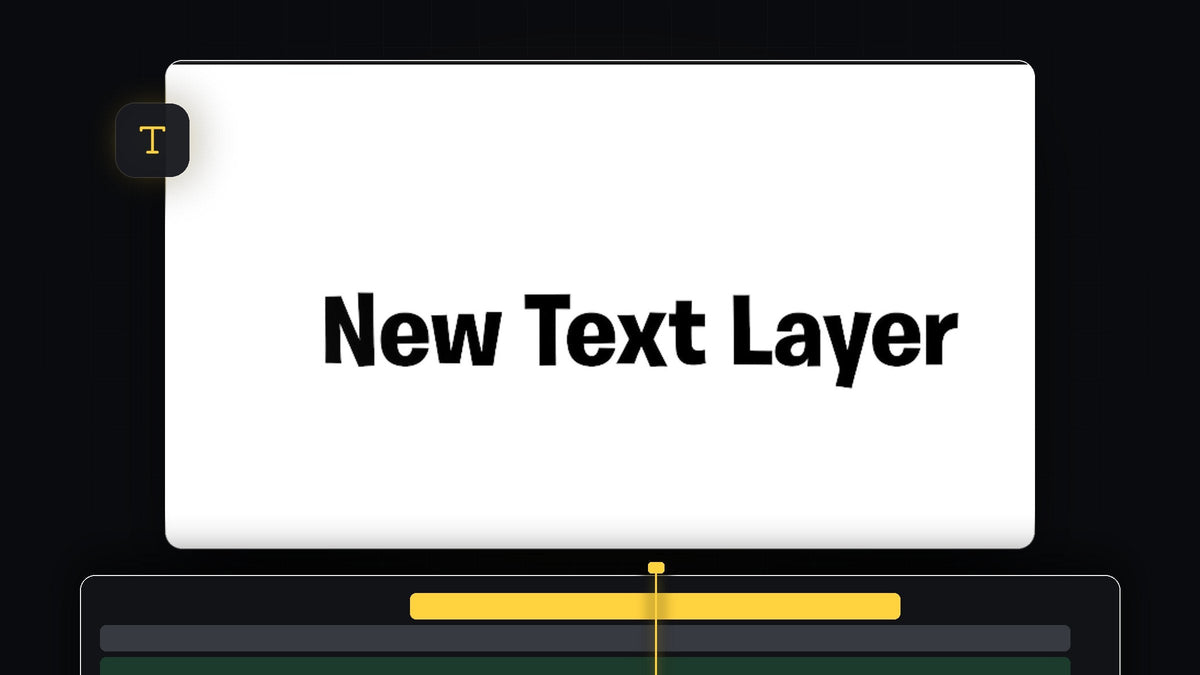 Bold black text on a white background, ready to slide in with a keyframe animation in Premiere Pro