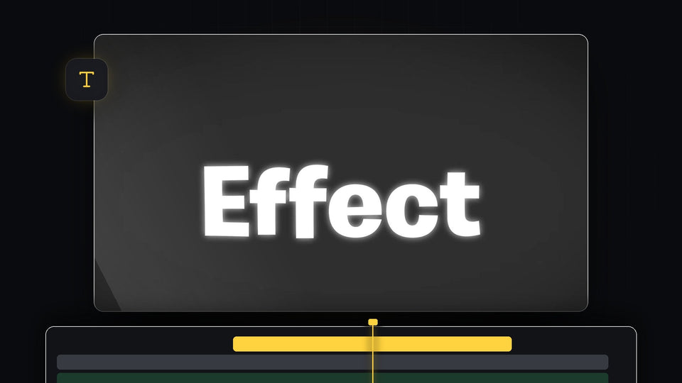 The word Effect stretched wide in bold white text with a soft glow on a dark gray background