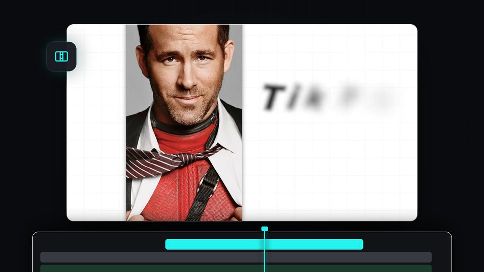 Blurred portrait of a man beside the words TikTok Edit on a white background