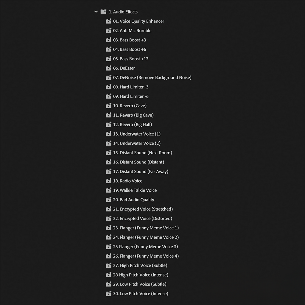 Ultimate Premiere Pro Presets Pack