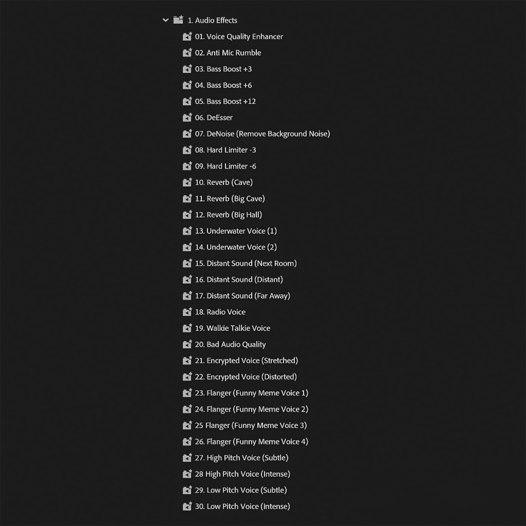 Ultimate Premiere Pro Presets Pack