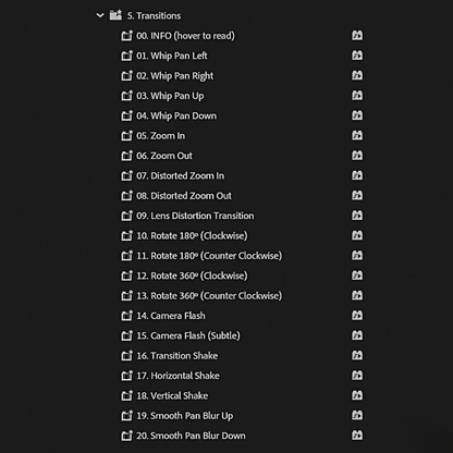 Ultimate Premiere Pro Presets Pack