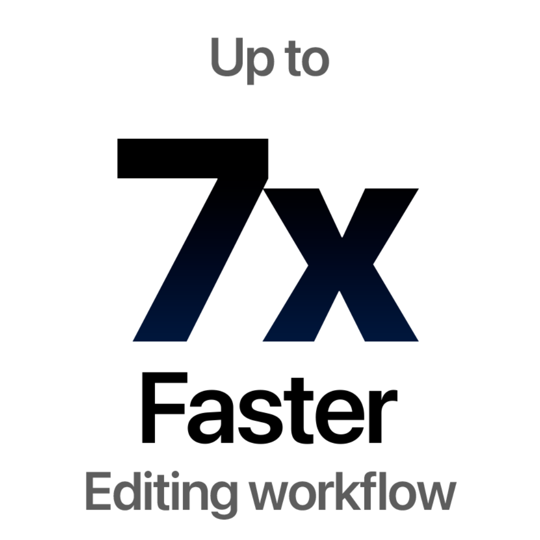 Edit faster. Deliver sooner.