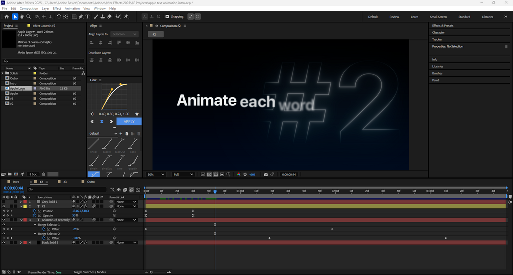 Apple Text Animation