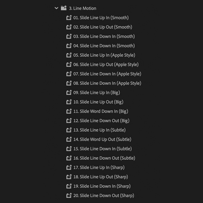 Ultimate Text Preset Pack