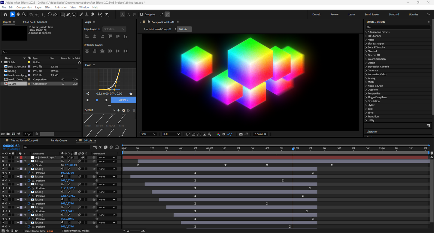 LUTs Pack Animation