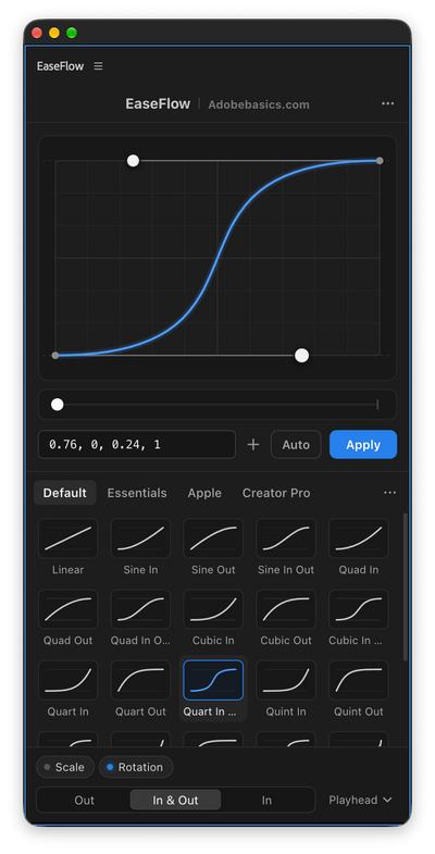 EaseFlow – Smooth Easing for Premiere Pro