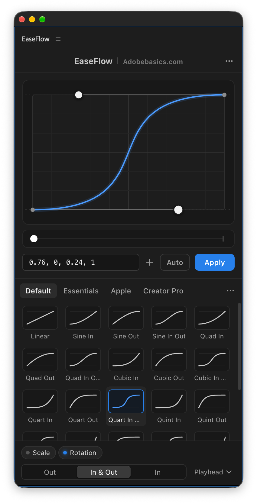 EaseFlow – Smooth Easing for Premiere Pro