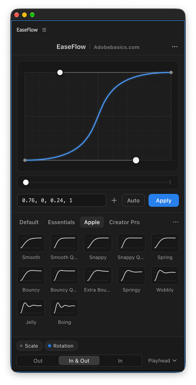 EaseFlow – Smooth Easing for Premiere Pro