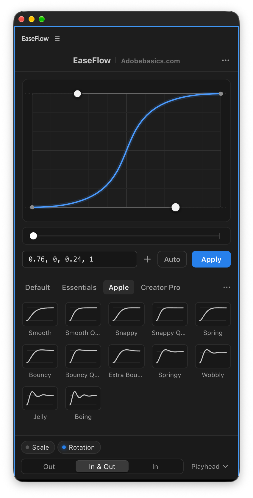 EaseFlow – Smooth Easing for Premiere Pro