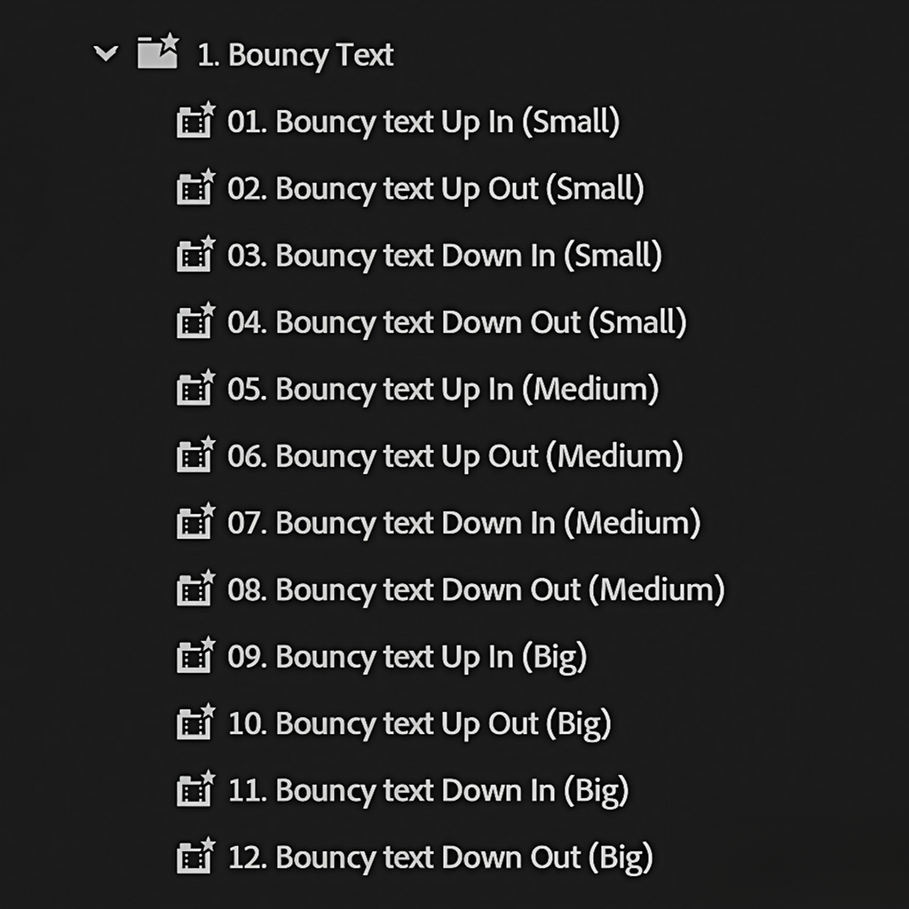 Ultimate Text Preset Pack