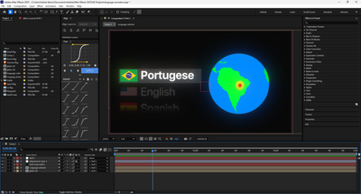 Advanced language selector globe
