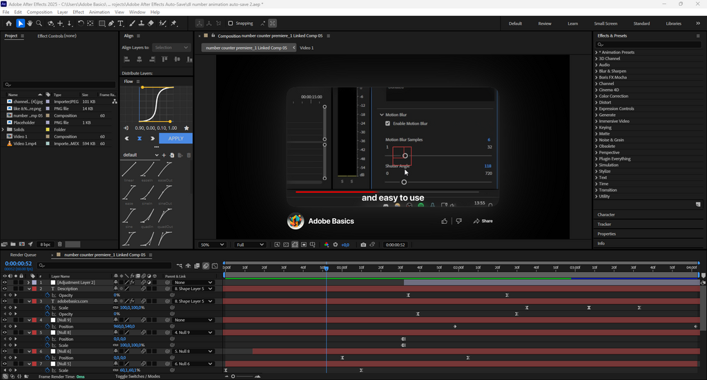 Zoom out screen YouTube Animation