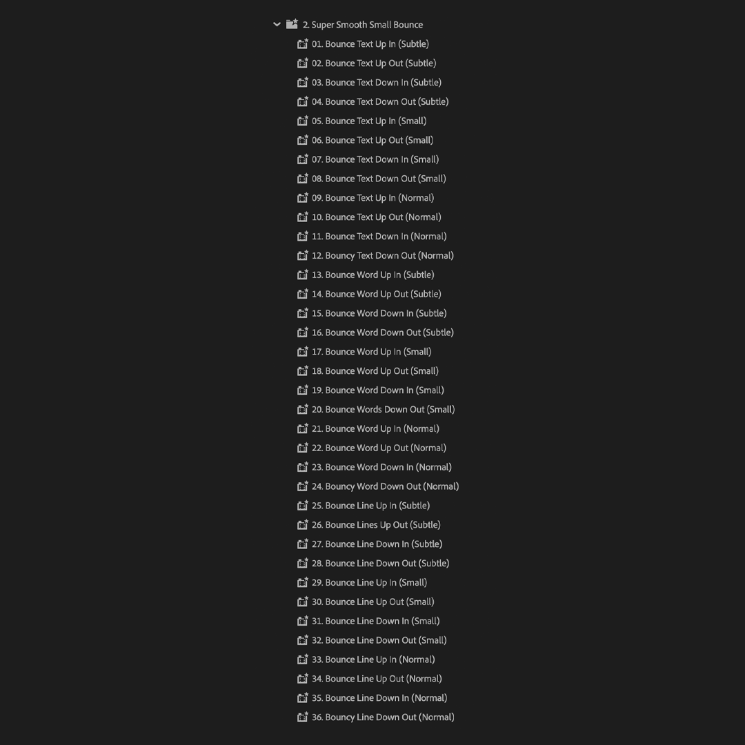 Ultimate Text Preset Pack