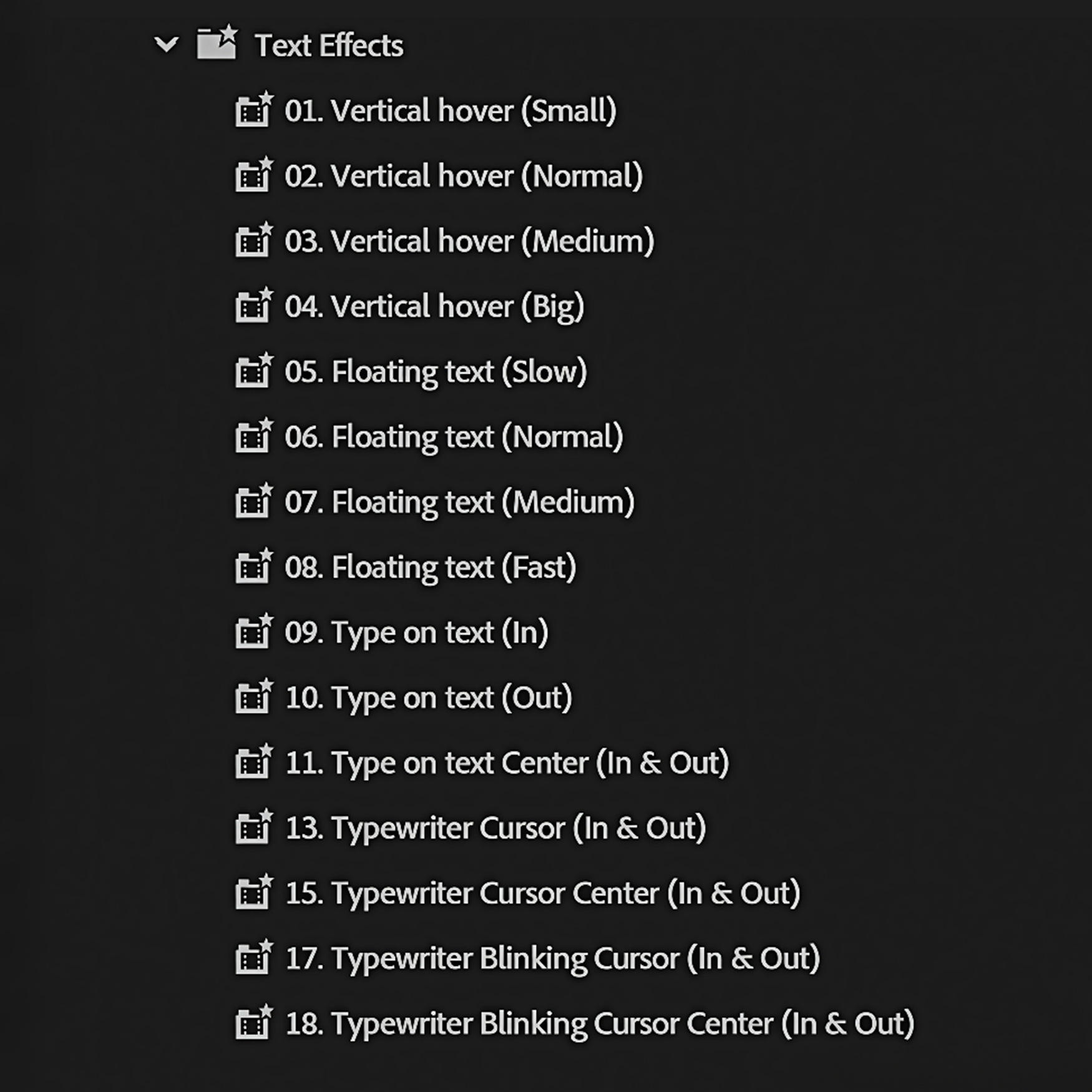 Ultimate Text Preset Pack