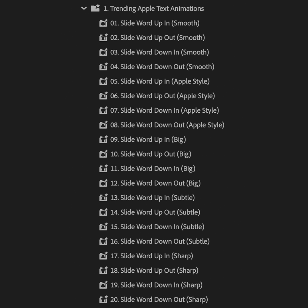 Ultimate Text Preset Pack