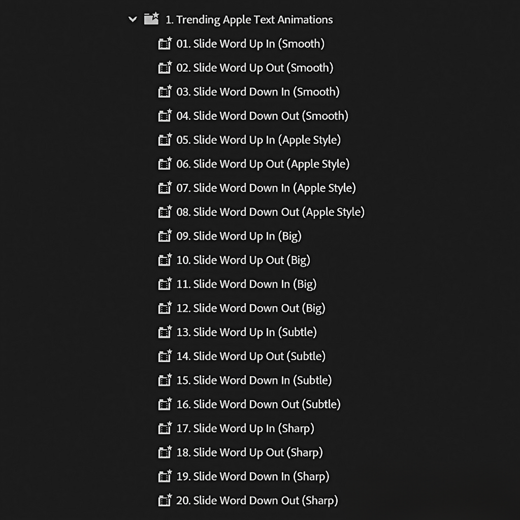 Ultimate Text Preset Pack